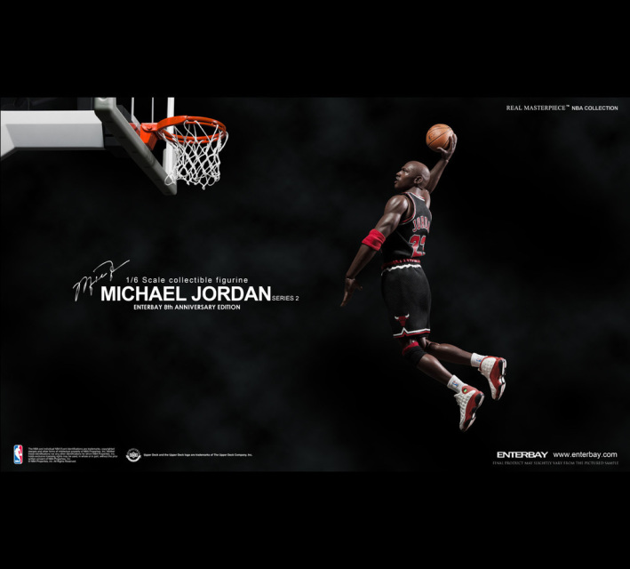 Enterbay RM-1055: NBA - Michael Jordan Series 2 #23 Black Jersey