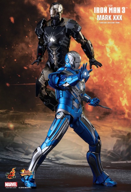 iron man 3 mark 30 blue steel