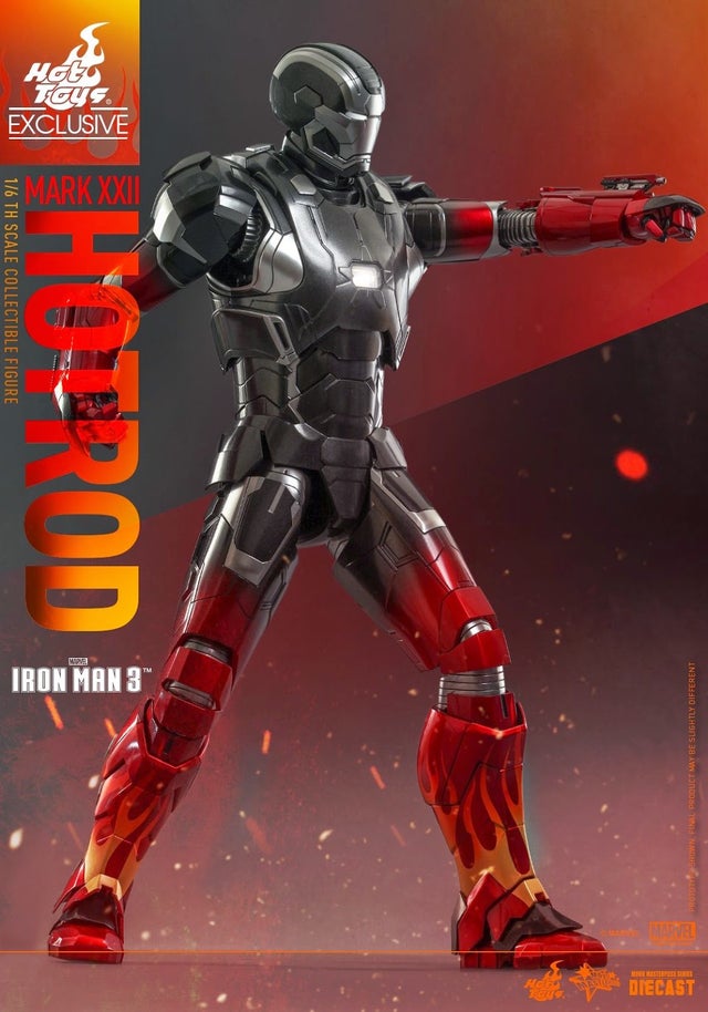 Hot Toys: Iron Man 3 – Iron Man Mark XLII (22) Hot Rod Diecast (Pre